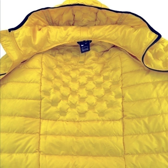 Nike Sportswear Yellow Tech Pack Goose Down Filled Puffer Hooded Jacket - Picture 14 of 16